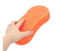 Large Soft Touch Coral Sponges, Non-Scratch, High Foam, for Ultimate Washing Car, Bike, Boat or Household Cleaning Needs, 5pack (Orange)