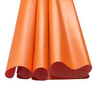 Large Soft Vinyl Upholstery Leather Fabric 1 Yard 56.3x36inch, 0.8mm Thick Texture Faux Leather Sheets, for Upholstery Crafts, Sofa, Car Seat, Handbag, Earrings, Hair Bows, DIY Crafts (Orange)