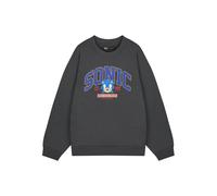 SONIC THE HEDGEHOG Men's Grey Sweatshirt | World's Fastest Sonic Graphic Sweater | Classic Video Game Apparel | Retro Gamer Jumper | Official Sega Merchandise for Men