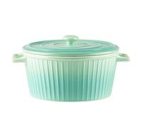 Large Soup Bowl With Handle And Lid, Microwave Ramen Bowl Mug For Instant Noodles 1300ml, Oatmeal, Salad, Soup, Cereal(Green)
