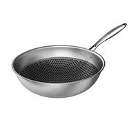 Large Soup Pot Stainless Steel Wok Magnetic Cooker Universal Uncoated Non-Stick Pan Full Screen Honeycomb Stainless Steel Wok Gift Pot