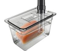 Large Sous-Vide Container, Transparent Slow Cooker Container for Low Temperatures, Sous Vide Cooking Device Container with Lid, Vacuum Cooking Bowl for Soaking Cooking, for Kitchen Use, Meat