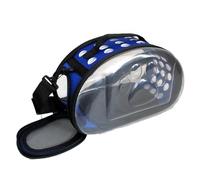 Large Space Bubble Pet Backpack, Suitable for Kittens Weighing No More Than 9 Pounds, Transparent Foldable Pet Bag, Designed Specifically for Cats and Small Dogs.-Lake Blue