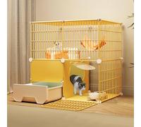 Large Space Cat Cage, Cat Cages Indoor with Litter Box, Pet Playpen Small Animal Cage for Ferret Kitty, Bunny, Chinchilla, Squirrel, rv Travel, Camping(29.5x19.3x29.5in/75x49x75cm)