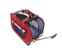 Large Space for Up to Pet Rolling Carrier with Detachable Wheels, Foldable Removable Pet Trolley Bag