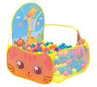 Large Space Pop Up Tent, Bright Colors Kids Play Ball Pit Playhouse Tent Improve Kinesthetic Visual Intelligence Foldable Ball Pit Kids Play Tent for Indoor Outdoor 12 to 18 Months (Yellow)