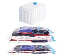Large Space Saving Vacuum Storage Bags 3 Pack Clothes Bedding Organiser Under Bed Jumbo Vacuum Sealed Bags Reusable Save 80% More Storage Space Compression Seal for Closet Storage 90x120cm