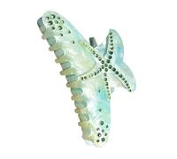 Large sparkling rhinestone clip design with starfish acrylic hair claws for long hair and special occasion