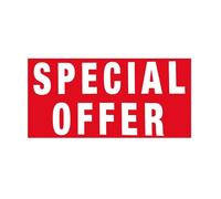 Large 'Special Offer' Poster - 110cm x 55cm, Bold Red with White Text, Perfect for Retail Promotions, Sales, Storefronts, and High-Visibility Displays