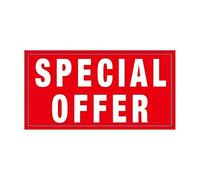 Large 'Special Offer' Poster - 110cm x 55cm, Bold Red with White Text, Perfect for Retail Promotions, Sales, Storefronts, and High-Visibility Displays