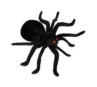 Large Spiders Furry Eight Legged Soft Toy, Black | Super Soft PP Cotton Fill, Realistic Features Fun for Cosplay Props, Safe Materials Suitable for Children Play