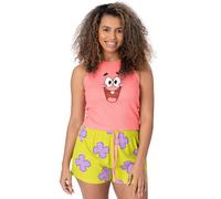 (Large) SpongeBob SquarePants Vest and Shorts Pyjama Set (Womens Pink)