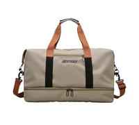 Large Sports Travel Duffel Bag for Men and Women with Wet & Shoe Compartments, Waterproof Oxford Cloth, Multi-Functional Gym Fitness Bag for Holidays, Gray/Green/Purple/Black/Blue/Khaki/Orange