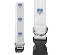 Large 'Sprig of Forget Me Nots' Dog Collar (PR00060828)