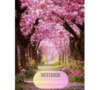 Large Spring Floral Garden Notebook - College Ruled Lined Journal - Paperback for School, College, University and Work - 8.5 x 11 - 140 Pages