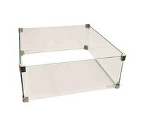 Large Square CosiGlass Screen Surround for CosiLoft 100 Fire Pits