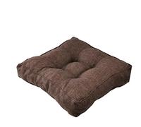 Large Square Floor CushionMicrosuede Meditation Seat for Yoga Living Room Balcony Outdoor & OfficeComfortable Brown 45cm Cushion for Sofa & Chair