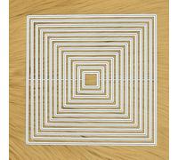 Large Square Nesting Metal Cutting Dies - 13 Piece Plain Square Frame Die Set for Card Making & Papercrafts - Set Size 13.8 cm x 13.8 cm
