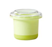 Large Square with Lid Reusable 2.76x2.76x2.4 Inch Silicone Suitable for Whiskey Cocktails and Foods Easy to Demold Ice Cubes Tray (Green, 7x7x6.3cm)