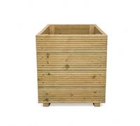 Large Square Wooden Garden Planter - Tall Planters Outdoor - Planter Box | Large Tall Garden Planter - Square Wooden Planter for Small Trees & Shrubs, Pressure Treated Timber - Handmade in UK