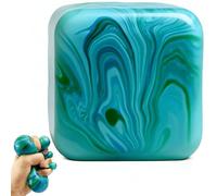 Large Squishy Cube, Large Fidget Toys Squishy Stress Cube, Giant Ice Cube Sensory Ball, Squishy Stress Relief Toys, Autism Fidget, Classroom Prize, Stress Balls For Adults (Green)