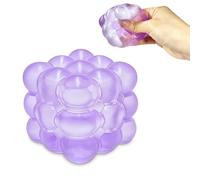 Large Squishy Cube, Large Fidget Toys Squishy Stress Cube, Stress Cube, Giant Ice Cube Sensory Ball, Relief Toys, Autism Fidget, Classroom Prize, Stress Balls For Adults & Kids (Purple)
