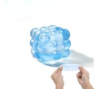 Large Squishy Cube, Large Fidget Toys Squishy Stress Cube, Stress Cube, Giant Ice Cube Sensory Ball, Relief Toys, Autism Fidget, Classroom Prize, Stress Balls For Adults & Kids (Blue)