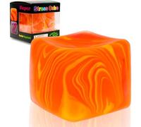 Large Squishy Cube, Large Fidget Toys Squishy Stress Cube, Stress Cube, Giant Ice Cube Sensory Ball, Relief Toys, Autism Fidget, Classroom Prize, Stress Balls For Adults & Kids (Orange)