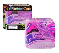 Large Squishy Cube, Large Fidget Toys Squishy Stress Cube, Stress Cube, Giant Ice Cube Sensory Ball, Relief Toys, Autism Fidget, Classroom Prize, Stress Balls For Adults & Kids (Pink)