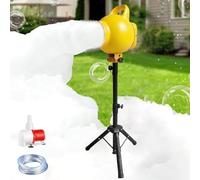 Large Stage Foam Machine,4-In-1 Portable Party Foam Cannon with Height Adjustable Tripod,1000W Stage Jet Foam Maker Machine,5-7M Spray Distance,for Garden Backyard Pool Indoor(Yellow)