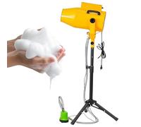 Large Stage Foam Machine with a Tripod Stand & Water Pump, Adjustable Angle Stage Effect Jet Foam Machine/5-10m Distance, for Garden, Pool, Indoor, Birthdays yellow