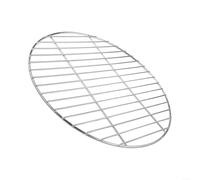 Large Stainless Steel BBQ Grill Round Cooking Net Outdoor Barbecue Rack Camping Cooking Grate Picnic Grilling Mesh Garden Party BBQ Grid Portable BBQ Accessory(45cm)