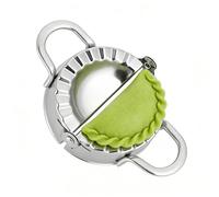 Large Stainless Steel Empanada Press 6 in Dumpling Ravioli Maker, Dough Cutter Mold for Pierogi, Hand Pie & Fruit Pie, Easy Kitchen Tool for Pastry Making (Small Size)