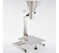Large Stainless Steel Food Packaging Funnel with Stand, Manual Filling Machine for Vacuum Bag Sealing, Wide Mouth 10cm