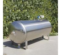 Large Stainless Steel Horizontal Water Storage Tank with Booster Pump and Installation Kit for Household Automatic Water Supply