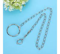 Large Stainless Steel Split Foot Chain with Rotating Clasp, Suitable for Golden Sun Monk Keck, Alexander Dove, Grey, Small Sun and Other Large Parrots, 21.3in Full Length Bird