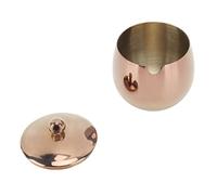 Large Stainless Steel Sugar Bowl Spice Jar with Lid Storage for Salt Candy Coffee Dishwasher Safe Sugar, Salt, Spices, Creamer, Sweetener (Rose Gold)