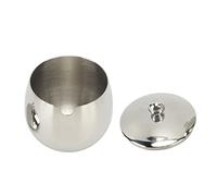 Large Stainless Steel Sugar Large Stainless Steel Sugar Stainless Steel Sugar Bowl Bowl Spice Jar with Lid Storage for Salt Candy Coffee Dishwasher Safe Salt Spices Container Bowl (Silver Color)
