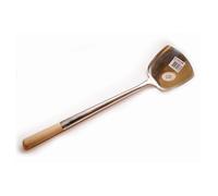 Large Stainless Steel Wok Shovel with Wooden Handle