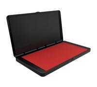 Large Stamp Pad, 6.1 x 3.4 Inch Red Ink Pad Premium Quality Felt Pad Rubber Stamp Ink Pad for Office, Home