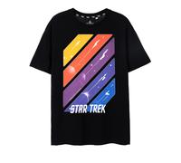 (Large) Star Trek Short Sleeved T-Shirt (Mens Black)