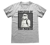 (Large) Star Wars 'Employee Of The Month' (Heather Grey) T-Shirt