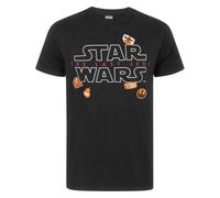 (Large) Star Wars Short Sleeved T-Shirt (Mens Black)