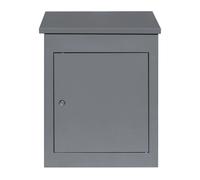 Parcel Post Drop Box Grey Large Steel Outdoor Lockable 2 Keys