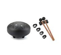 Large Steel Tongue Drum Percussion Instrument -Handpan Drum With Bag Music Mallets Finger-Picks 6 Inch 8 Tone Steel Tongue Drum Set