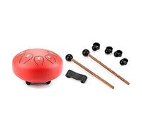 Large Steel Tongue Drum Percussion Instrument -Handpan Drum With Bag Music Mallets Finger-Picks 6 Inch 8 Tone Steel Tongue Drum Set