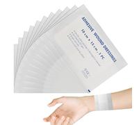 Large Sterile Wound Dressings, 12 Pack - Adhesive Dressing Pads (100mm X 150mm)