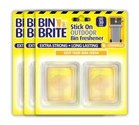 Large Stick On Bin Freshener With Citronella - Bin Odour Neutraliser & Insect Deterrent for Indoor & Outdoor Bins, Long Lasting Freshness (Pack Of 3)