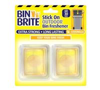 Large Stick On Bin Freshener With Citronella - Bin Odour Neutraliser & Insect Deterrent for Indoor & Outdoor Bins, Long Lasting Freshness (Pack Of 1)