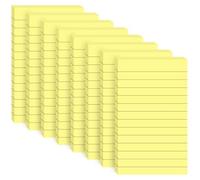 Large Sticky Notes 100x150mm Post Lined,8 Pack Yellow Ruled Post Stickies,400 Sheets Widen Self Sticky Super Power Memo Pads Strong Adhesive for Home,Office,School, 50 Sheets/pad